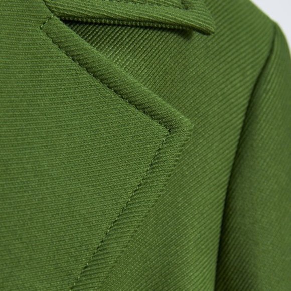 Zara Green Wrap Coat - Picture 4 of 6